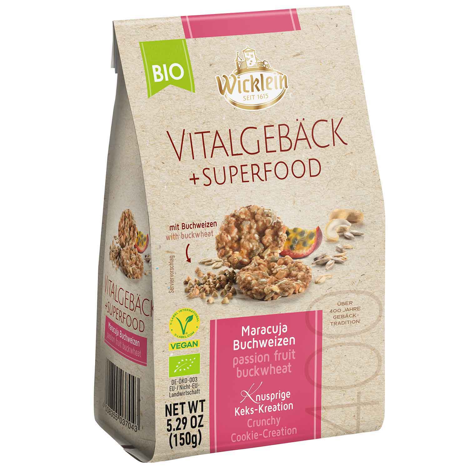 wicklein-bio-vitalgebaeck-superfood-maracuja-buchweizen-vegan-150g-no1-3406 Wicklein Bio Vitalgebaeck Superfood Maracuja Buchweizen Vegan 150g No1 3406