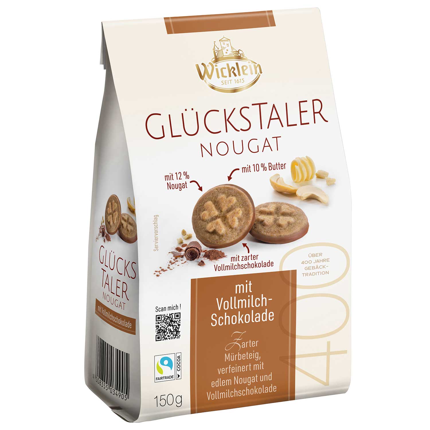 wicklein-glueckstaler-nougat-150g-no1-0205 Wicklein Glueckstaler Nougat 150g No1 0205