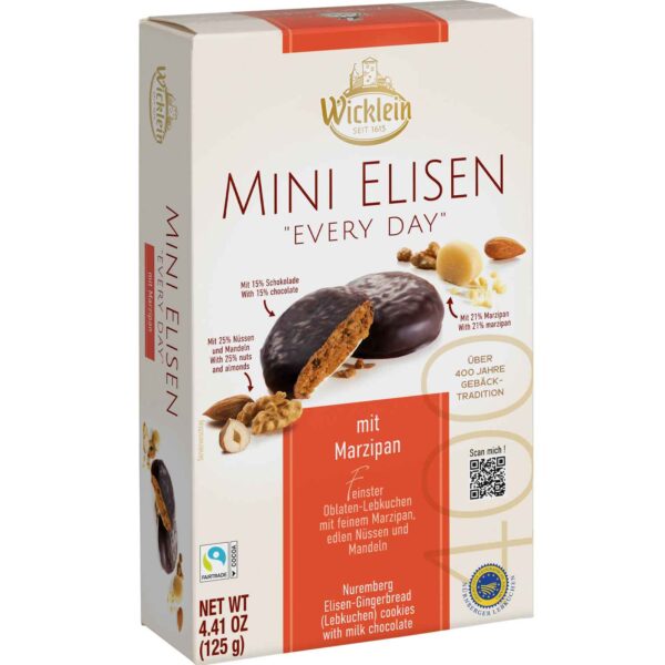 Wicklein Mini Elisen Lebkuchen Marzipan 125g No1 3445