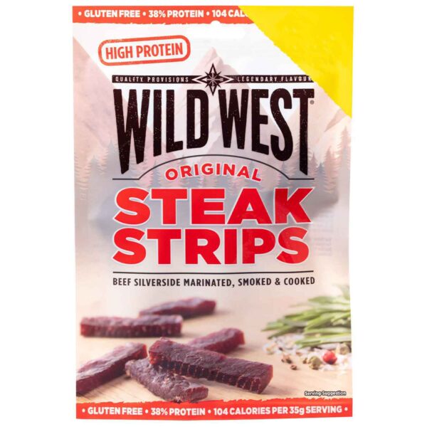 Wild West Steak Strips Original 60g No1 2506