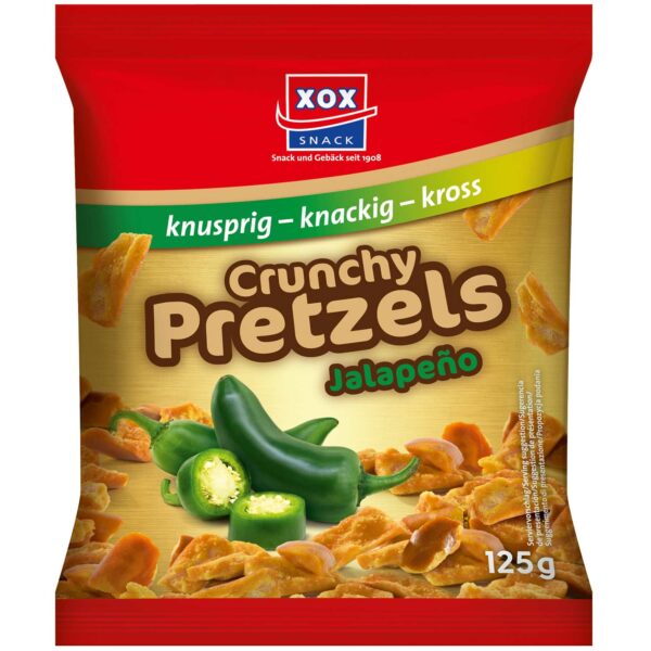 Xox Crunchy Pretzels Jalape O 125g No1 2141