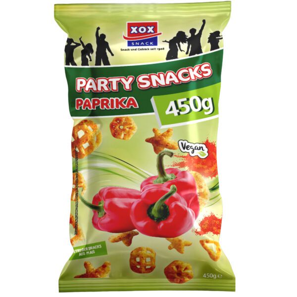 Xox Party Snacks Paprika 450g No1 0957