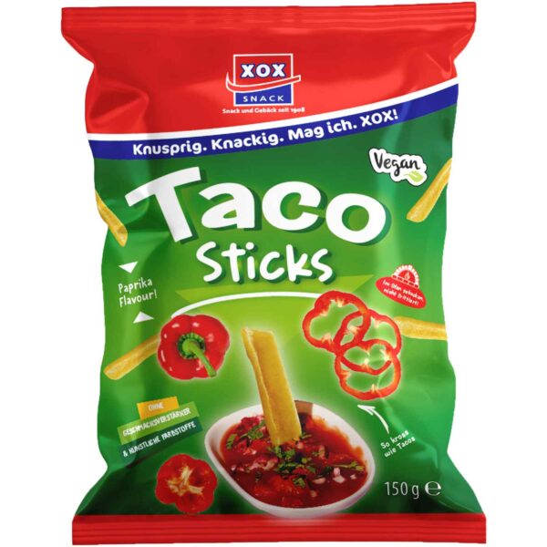 Xox Taco Sticks Paprika 150g No1 2322