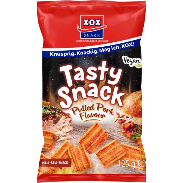 Xox Tasty Snack Pulled Pork Style 125g No1 3201