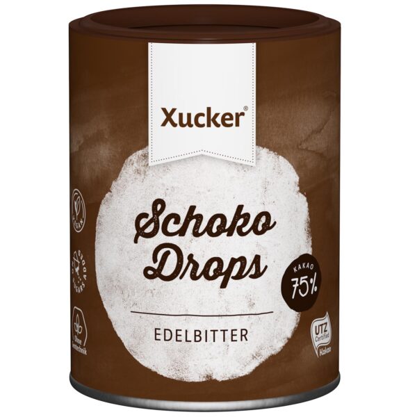 Xucker Schoko Drops Edelbitter 200g No1 4935