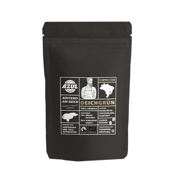Azul Bio Espresso Deichgruen 500g Ganze Bohne 1046653733