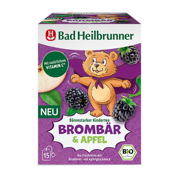 Bad Heilbrunner R Bio Baerenstarker Kindertee Brombaer Apfel 1048772217