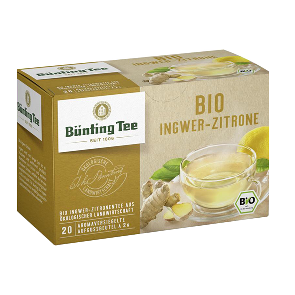 Buenting Tee Bio Ingwer Zitrone 20 Tassenbeutel 1034012158