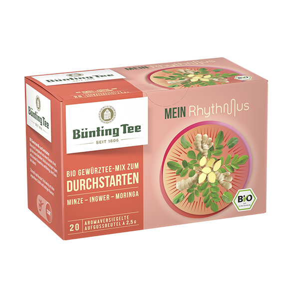 Buenting Tee Bio Mein Rhythmus Gewuerztee Mix Zum Durchstarten 20 Tassenbeutel 1049536577