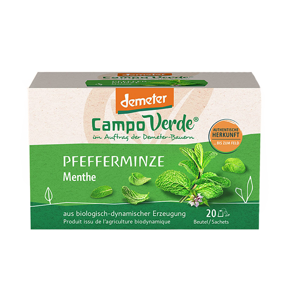Campo Verde Demeter Bio Pfefferminze 20 Teebeutel 1047040222