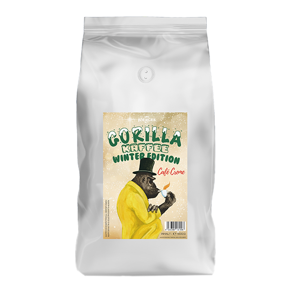 Gorilla Cafe Creme Winter Edition 1000g Ganze Bohne 1049148871