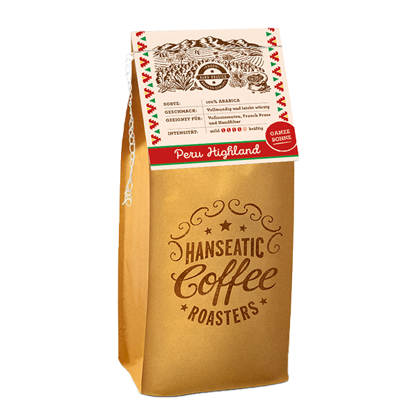 Hanseatic Coffee Company Bio Peru Highland 250g Ganze Bohne 1036757639
