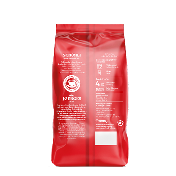 Joerges Heritage Schuemli 1000g Ganze Bohne 1049093018 1