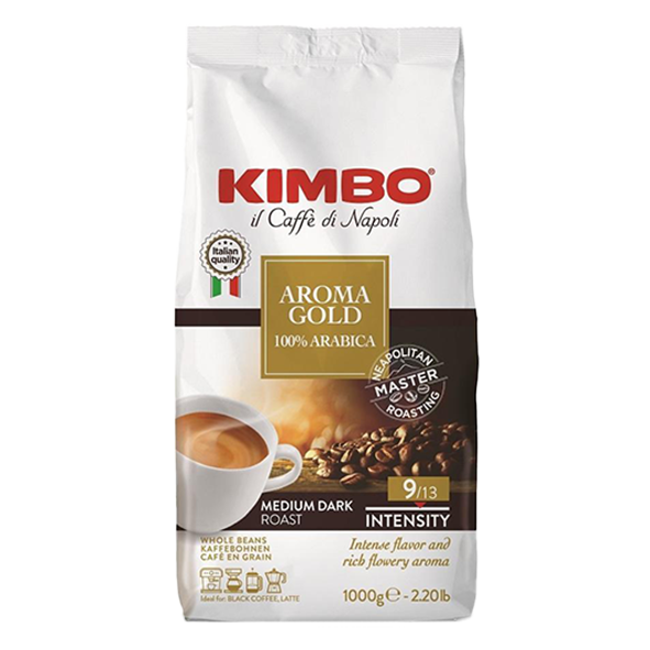 KIMBO Aroma Gold 100 Arabica 1000g Ganze Bohne 1027698363