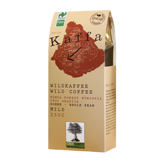 Kaffa Bio Wildkaffee Mild 250g Ganze Bohne 1035034933