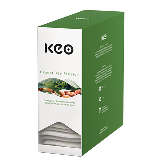 Keo Teachamp Kuvert Gruener Tee Pfirsich 1036431043