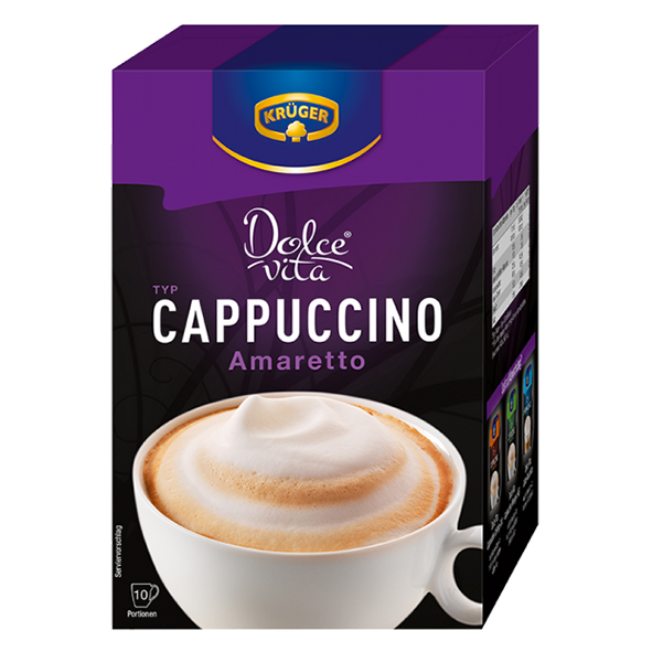 Krueger_Dolce_Vita_Cappuccino_Amaretto_10_Portionen_1036920265 Krueger Dolce Vita Cappuccino Amaretto 10 Portionen 1036920265