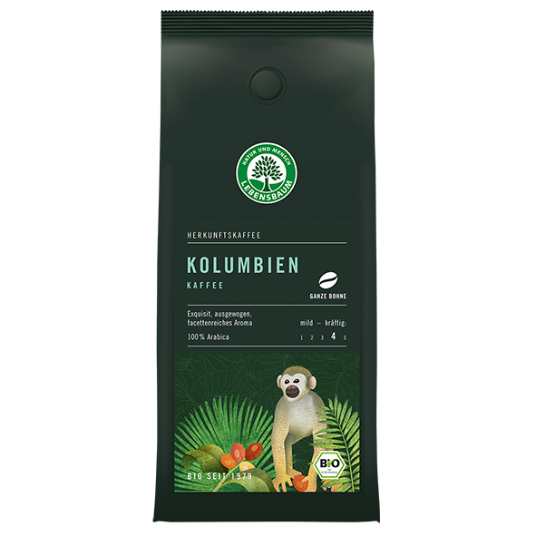 Lebensbaum Bio Kolumbien Kaffee 250g Ganze Bohne 1036887415