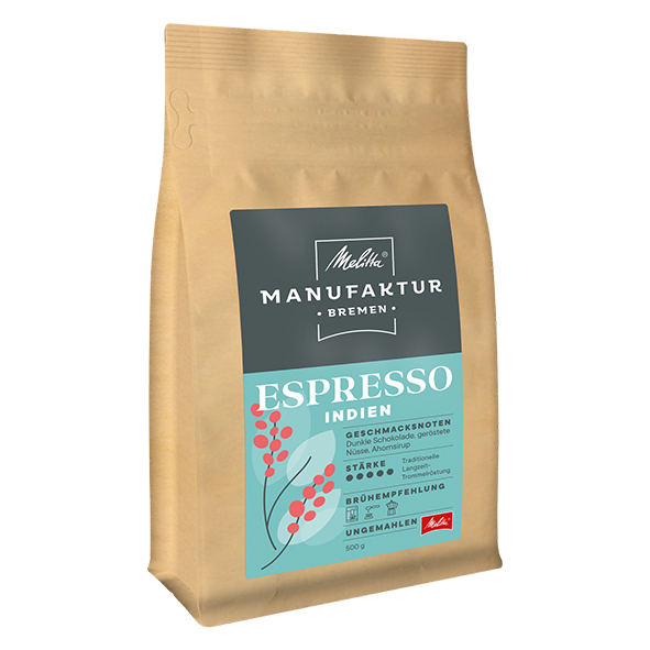 Melitta Manufaktur Kaffee Espresso Indien 500g Ganze Bohne 1048026528