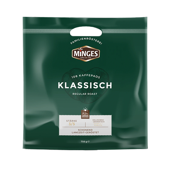 Minges_Klassisch_Regular_Roast_108_Pads_1030510802 Minges Klassisch Regular Roast 108 Pads 1030510802