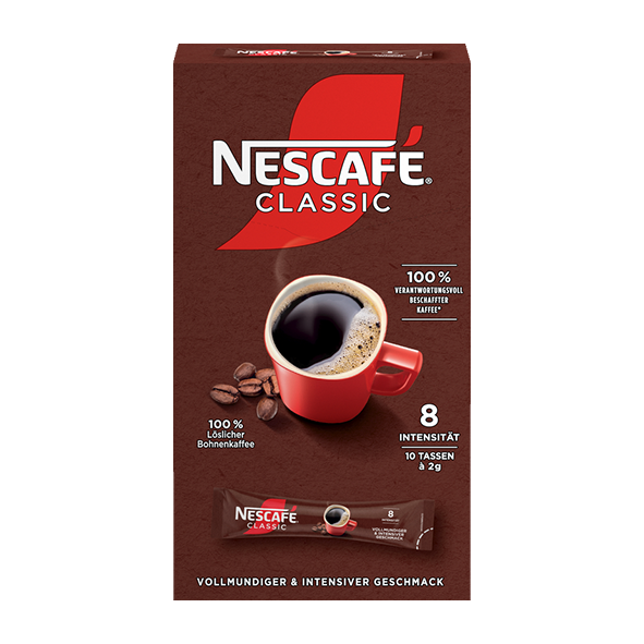 Nescafe_Classic_Sticks_loeslicher_Bohnenkaffee_10_Portionen_1045339420 Nescafe Classic Sticks Loeslicher Bohnenkaffee 10 Portionen 1045339420