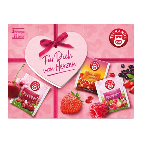 Teekanne Fuer Dich Von Herzen Geschenkbox Fruechtegarten 3 X 20 Teebeutel 1046653693