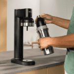 Brita Wassersprudler SodaTrio Edelstahlflasche Schwarz Gross 1045676681 2