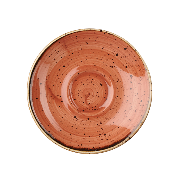 Churchill Super Vitrified Stonecast Untersetzer Espressotasse Spiced Orange 1046742355