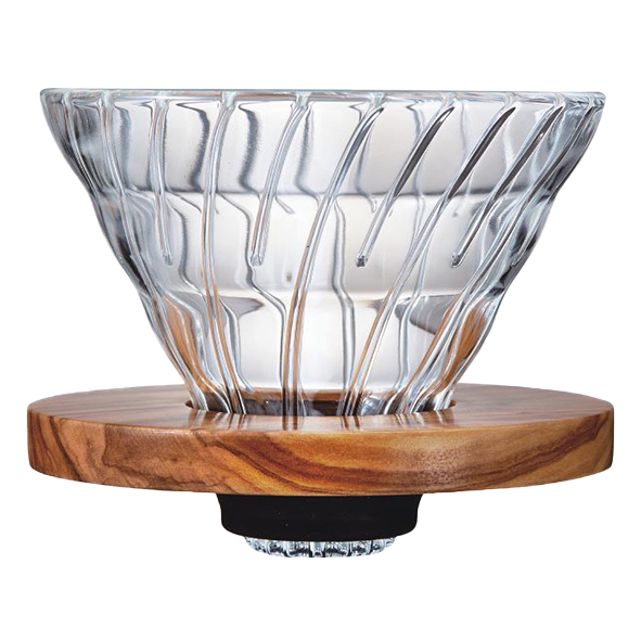 Hario V60 Glas Dripper 02 Olivenholz 1036733743