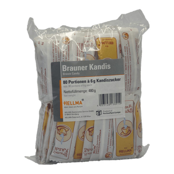Hellma Brauner Kandis 80 Portionen Je 6g 1029844688