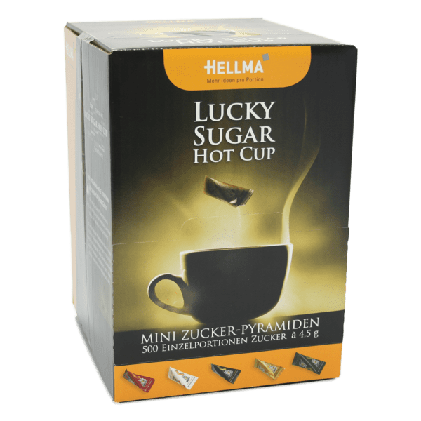 Hellma Lucky Sugar Hot Cup 500 Zucker Mini Pyramiden 1025389244