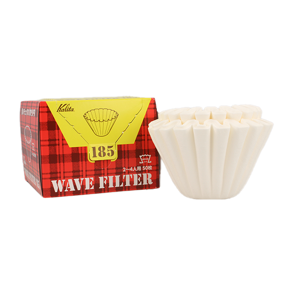 Kalita Wave 185 Kaffeefilter Weiss 50 Stueck 1038112012