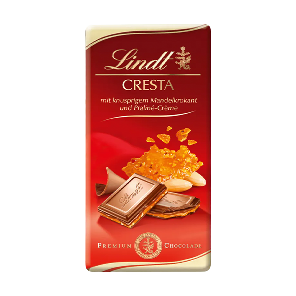 Lindt Cresta Mit Knusprigem Mandelkrokant Und Haselnuss Creme 100g Tafel 1037816160