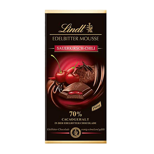 Lindt Edelbitter Mousse Sauerkirsch Chili 150g Tafel 1037826307