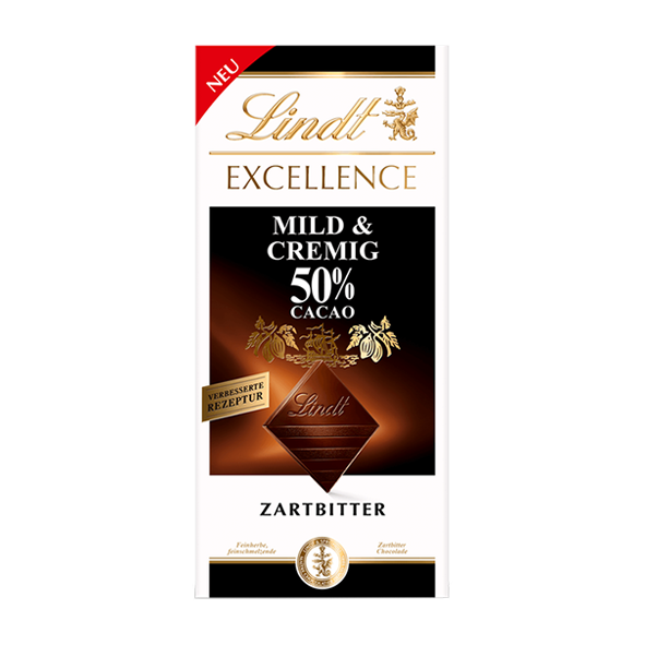 Lindt Excellence 50 Kakao Mild Cremig Zartbitter 100g Tafel 1037825677