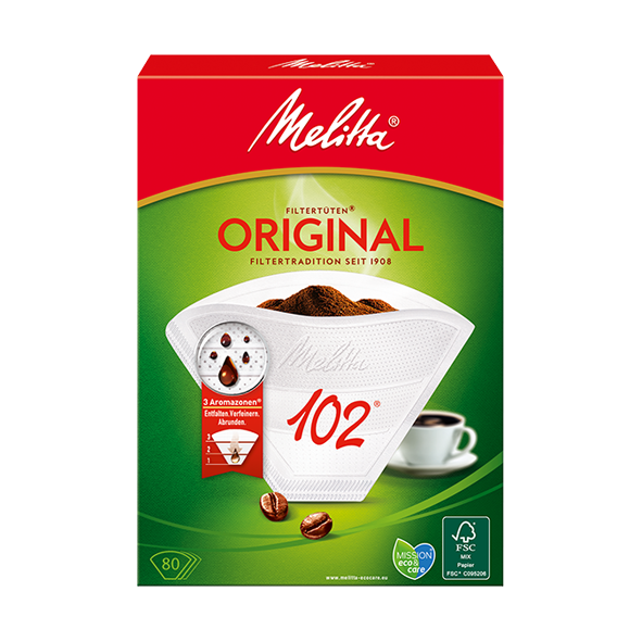 Melitta Filtertueten 102 Weiss Aroma 80 Stueck 1045051192