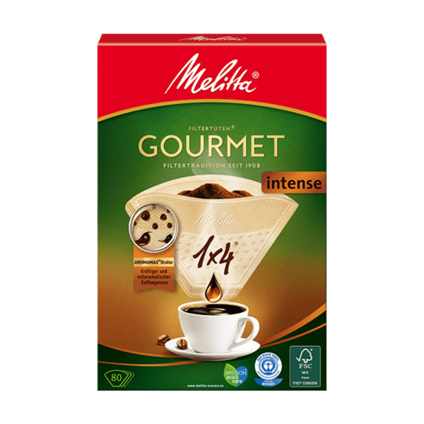 Melitta R Filtertueten Gourmet Intense 1x4 Naturbraun 80 1034741774