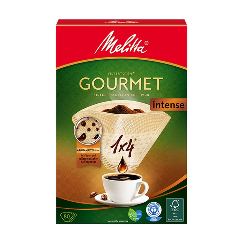 Melitta R Filtertueten Gourmet Intense 1x4 Naturbraun 80 1034741774