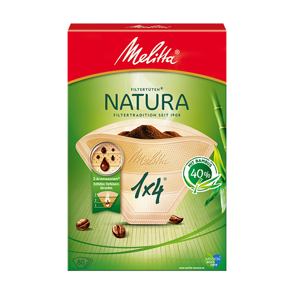 Melitta R Filtertueten Natura 1x4 80 1034743179