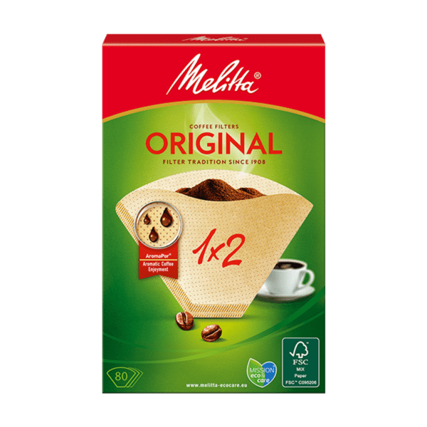 Melitta R Filtertueten Original 1x2 Naturbraun 80 1031627033