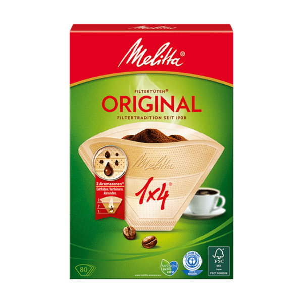 Melitta R Filtertueten Original 1x4 Naturbraun 80 1034743290