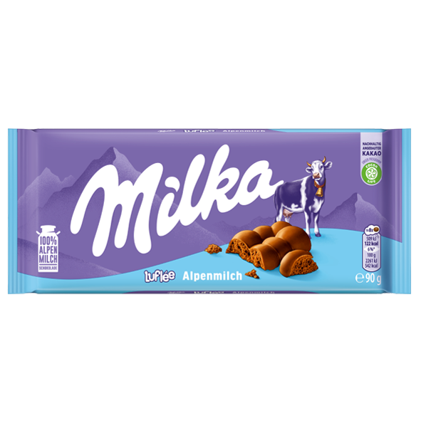 Milka Tafelschokolade Luflee Alpenmilch 90g 1049841002