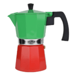 Milu Aluminium Espressokocher Set Bandiera Italiana 300ml 6 Tassen 1045055762