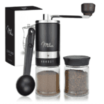 Milu Kaffeemuehlen Set Edelstahl Schwarz Mit Keramik Mahlwerk 1045055764 2