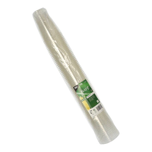 PAPSTAR PLA Becher Kaltgetraenkebecher Pure 25 L Glasklar Mit Schaumrand 1048464389