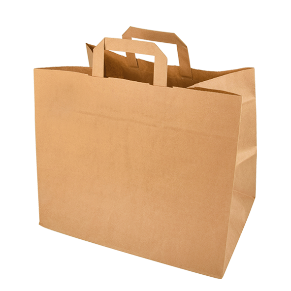 PAPSTAR Papier Tragetaschen 27 X 32 17 Cm Braun Mit Tragegriff 50 Stueck 1048813040