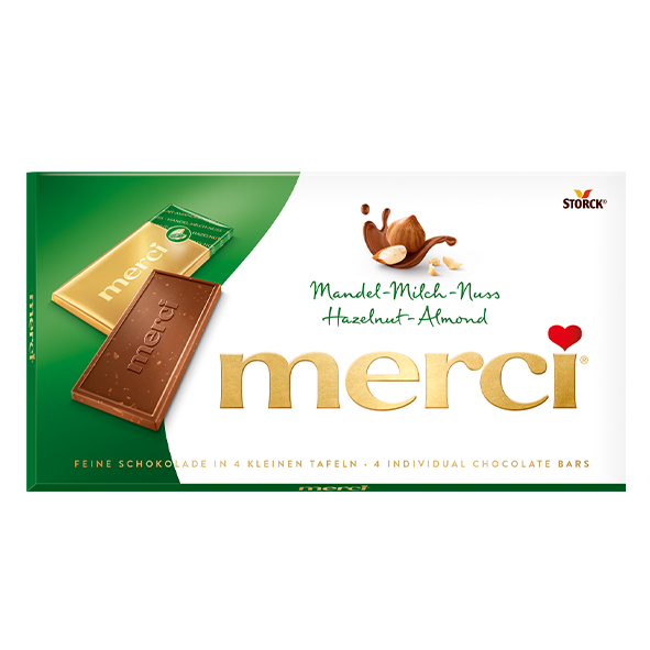 Storck Merci Tafelschokolade Mandel Milch Nuss 100g 1048813126