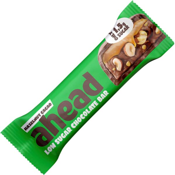 Ahead Low Sugar Chocolate Bar Hazelnut Cacao 35g No1 2817
