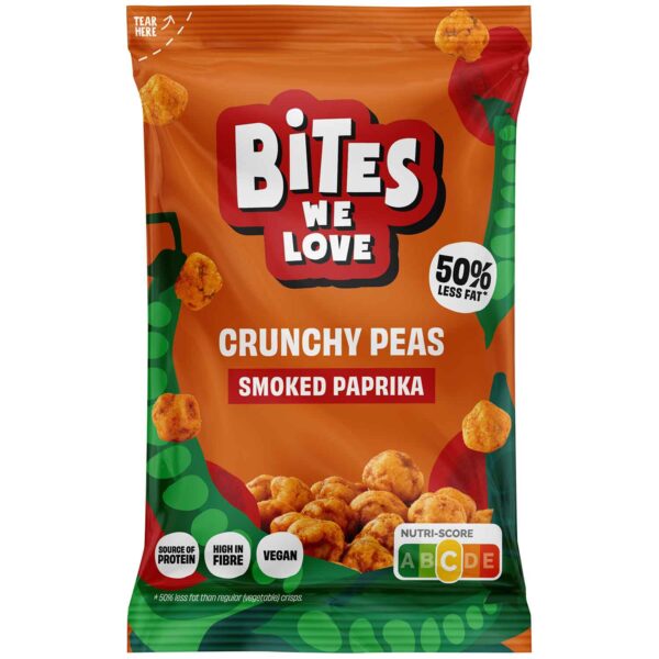 Biteswelove Crunchy Peas Smoked Paprika 30g No1 4659
