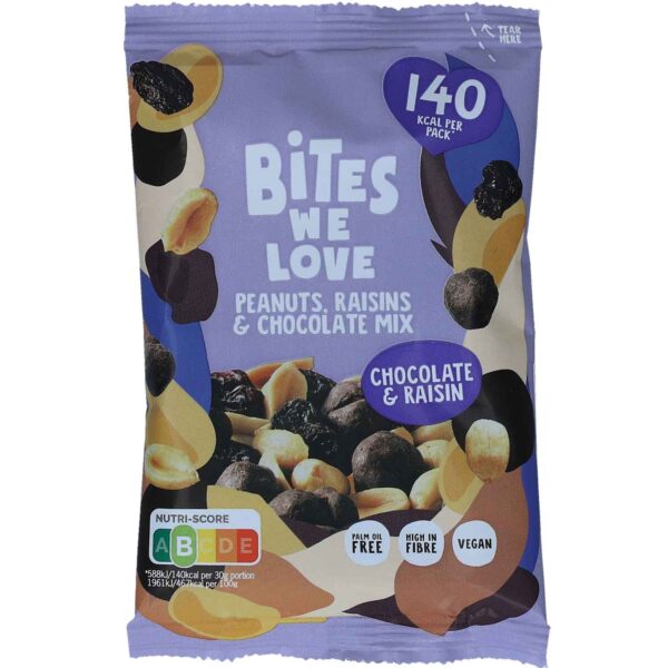 Biteswelove Peanuts Raisins Amp Chocolate Mix 30g No1 1514